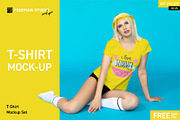 T-Shirt Mock-Up Bundle 2019, a Shirt Mockup by Freeman Studio (Thumbnail 3 of 20)