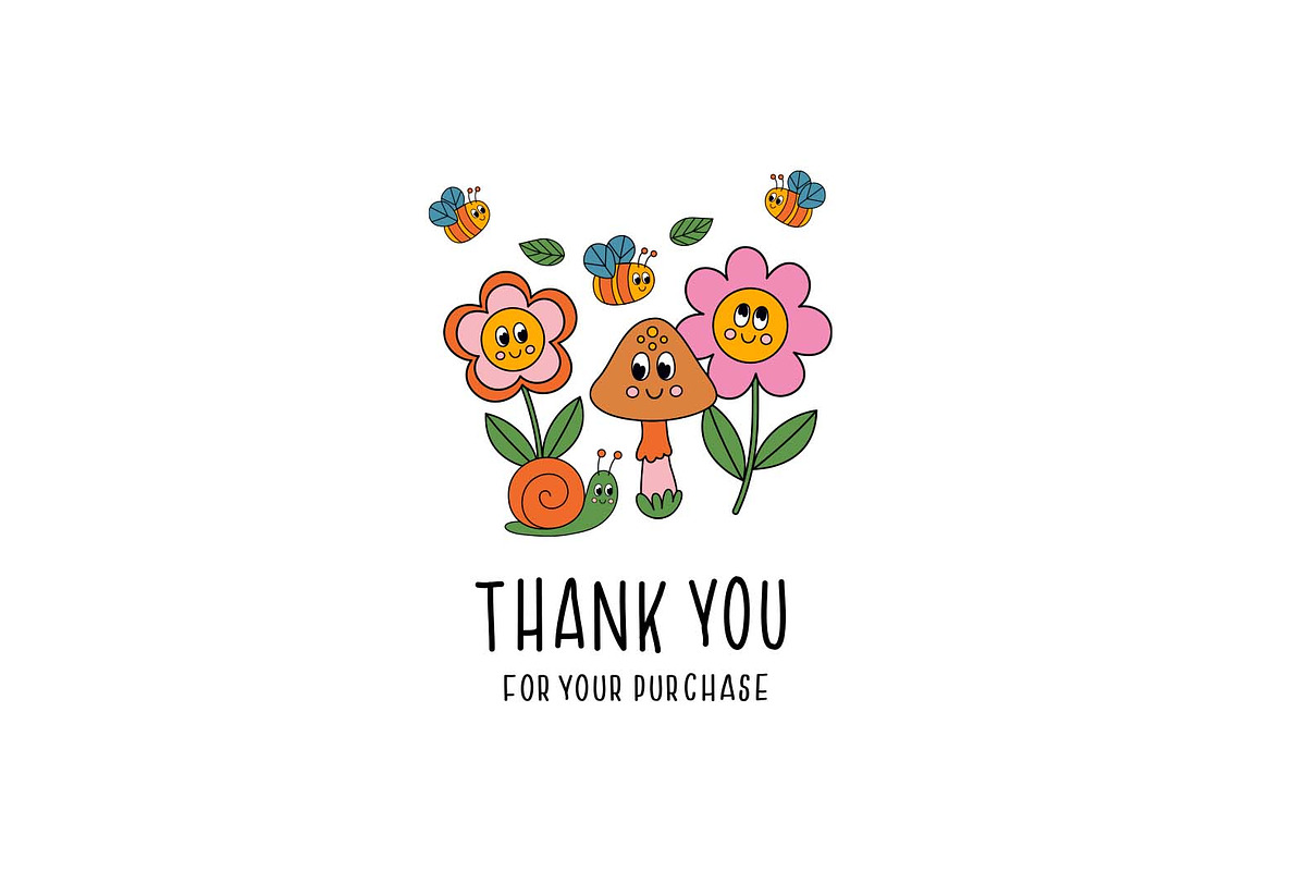 cute Mushrooms and flowers, a Seasonal Illustration by NataKa (Photo 10 of 10)