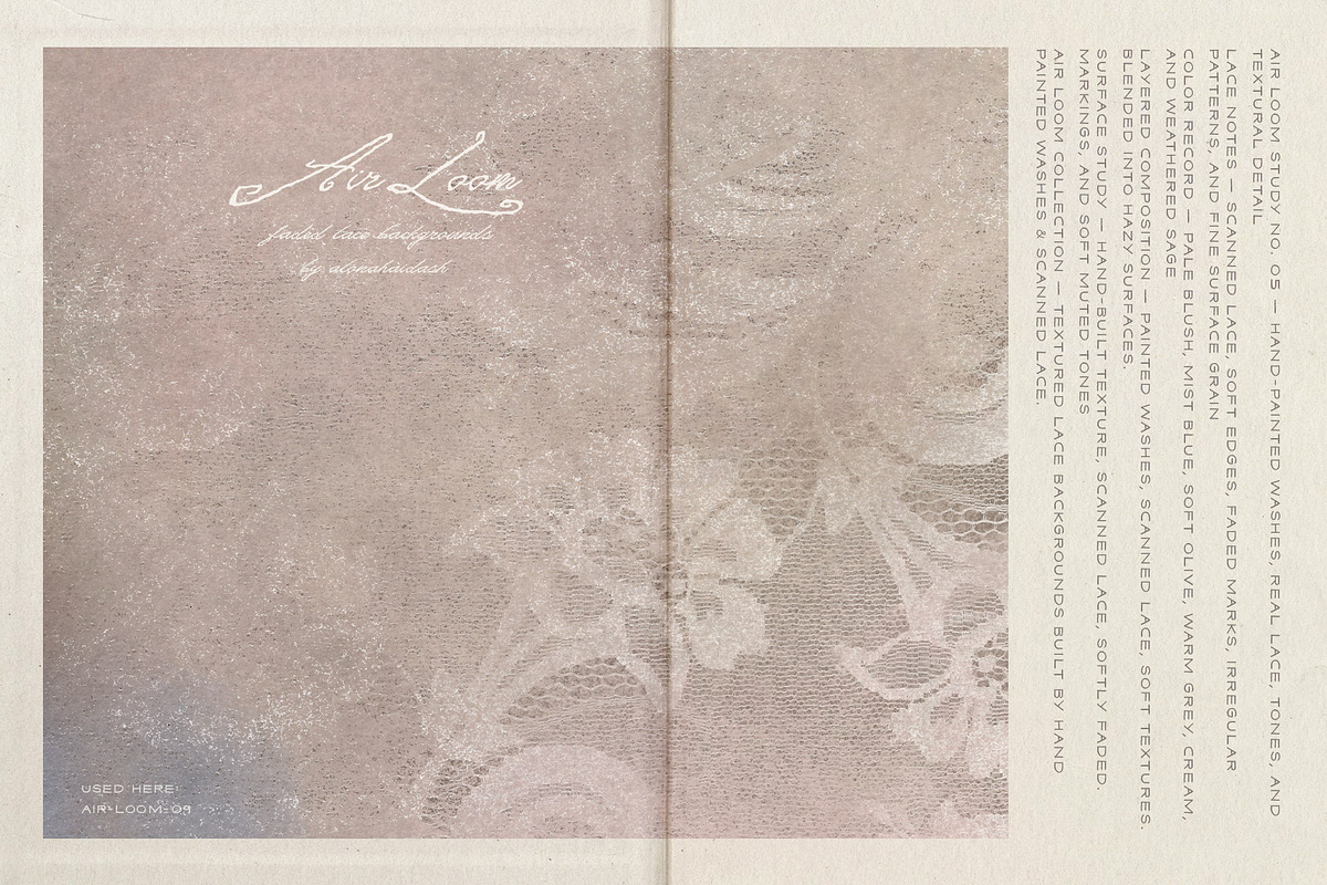 Air Loom - Faded Lace Backgrounds, a Background Graphic by alonahaidash (Photo 4 of 13)