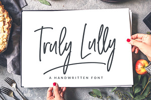 Truly Lully Handwritten Font & Extra