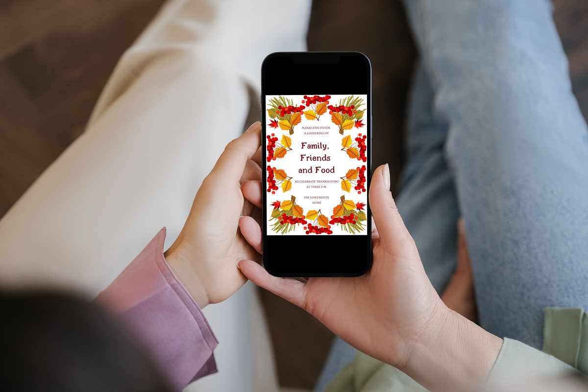 Editable Thanksgiving Invitation, an Invitation Template by ForeverPrint (Photo 2 of 8)