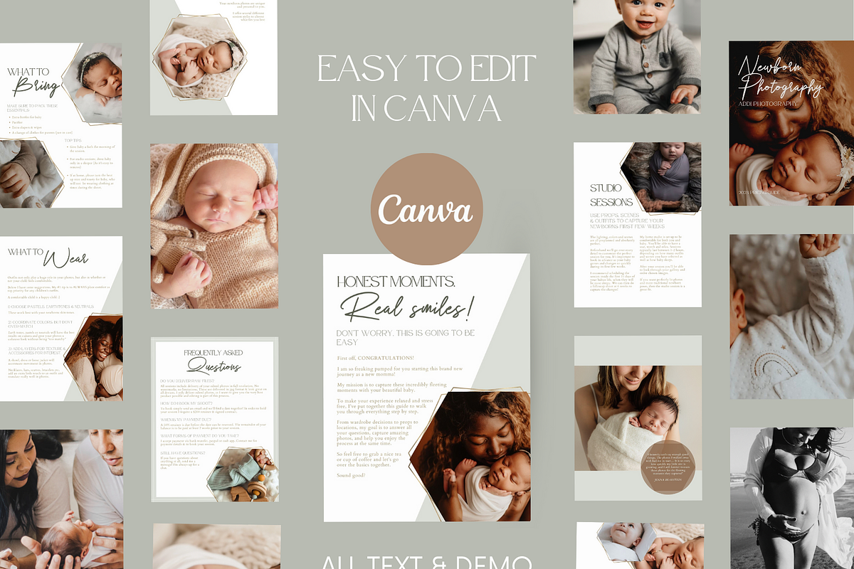 GOLD Newborn Photography Guide, a Magazine Template by Signature Edits (Photo 5 of 11)