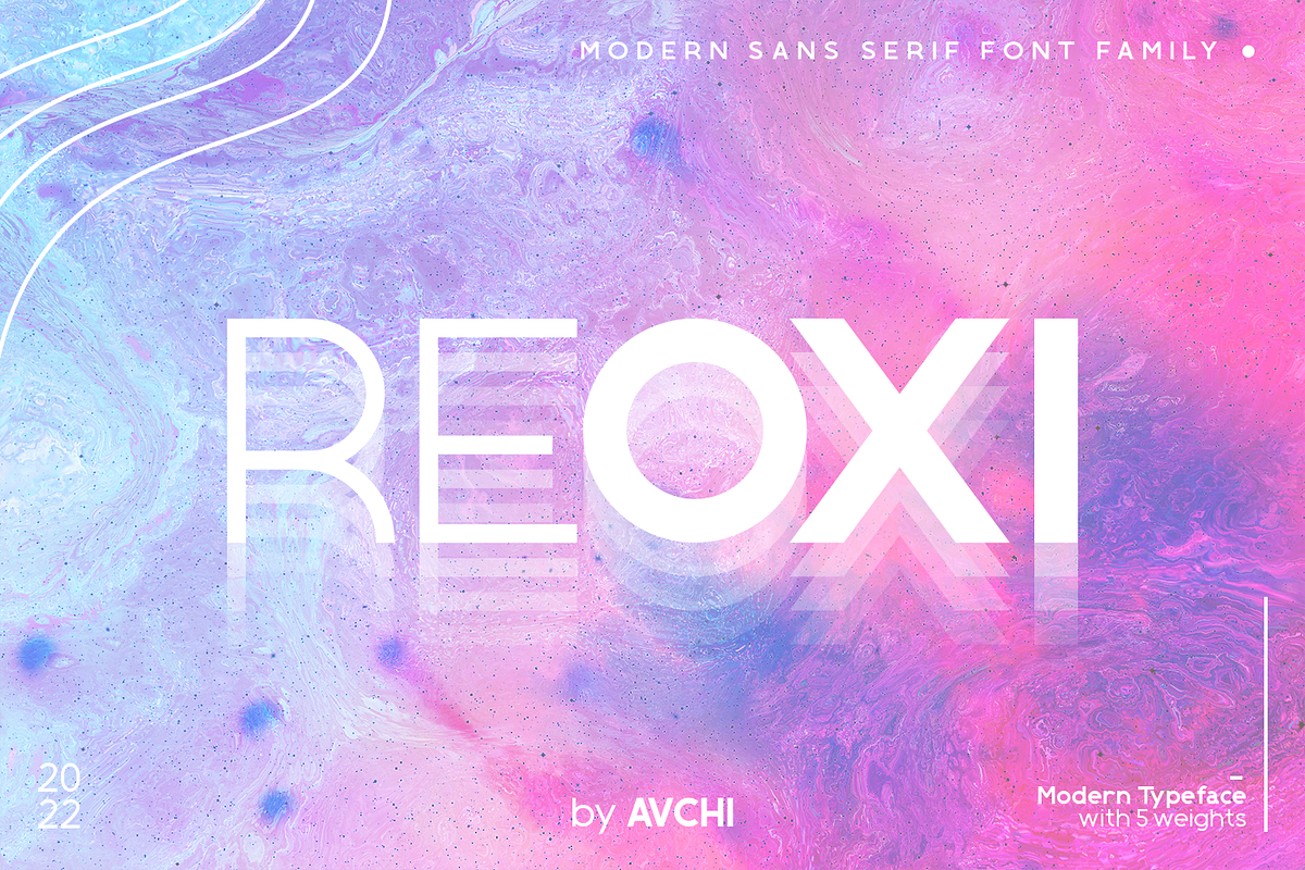 Reoxi | Modern Sans Serif, a Sans Serif Font by Avchi (Photo 1 of 9)