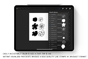 Procreate Brush Stamps - Wax Flower, a Brush Add-On by Gabba Delgado (Thumbnail 2 of 4)