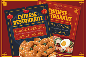 Opening Chinese Restaurant Flyer, a Templates & Theme by studiogstock