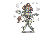 Walking Mummy, an Illustration by Cartoon Shop (Thumbnail 6 of 6)