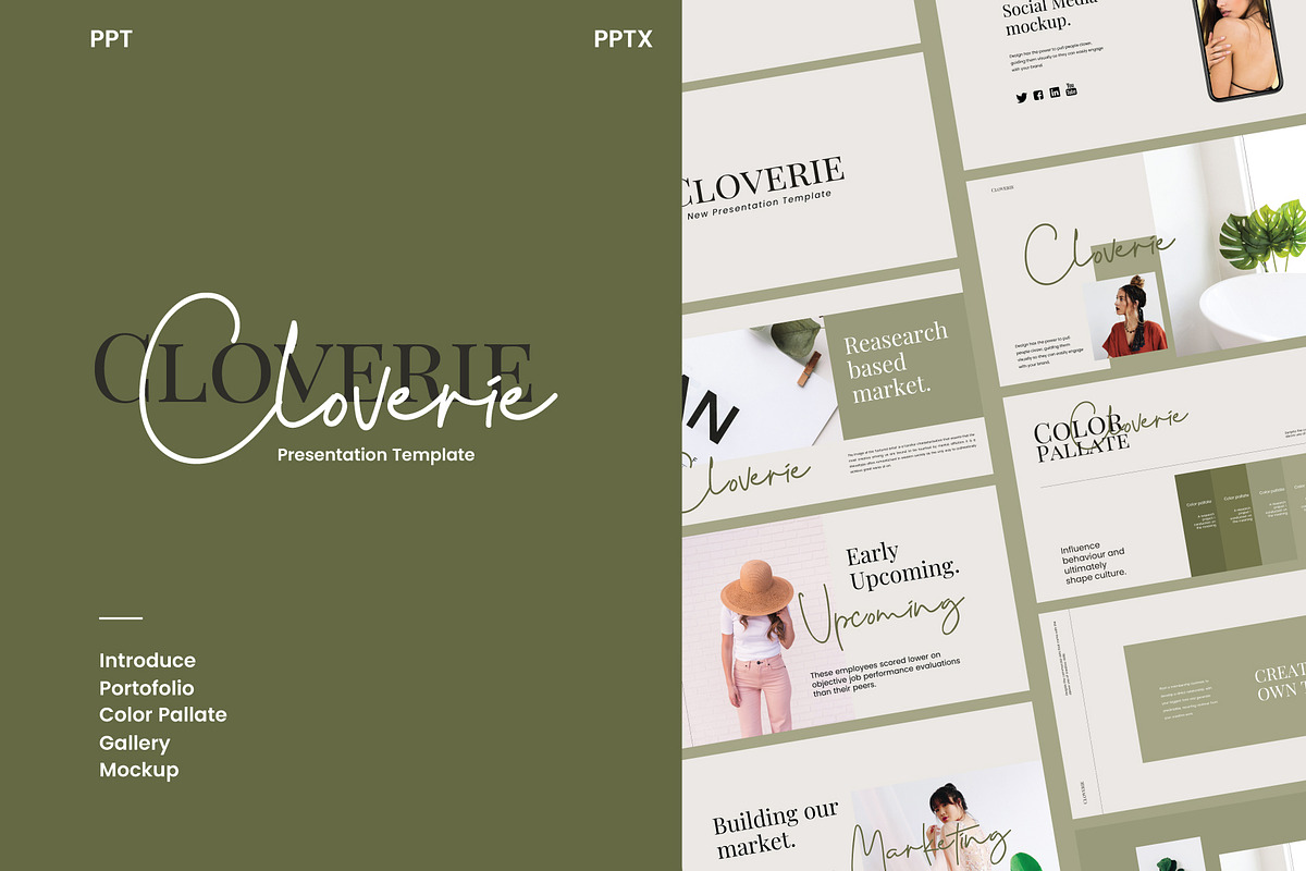 Cloverie Powerpoint Template, a Presentation Template by Visualin.std (Photo 1 of 6)