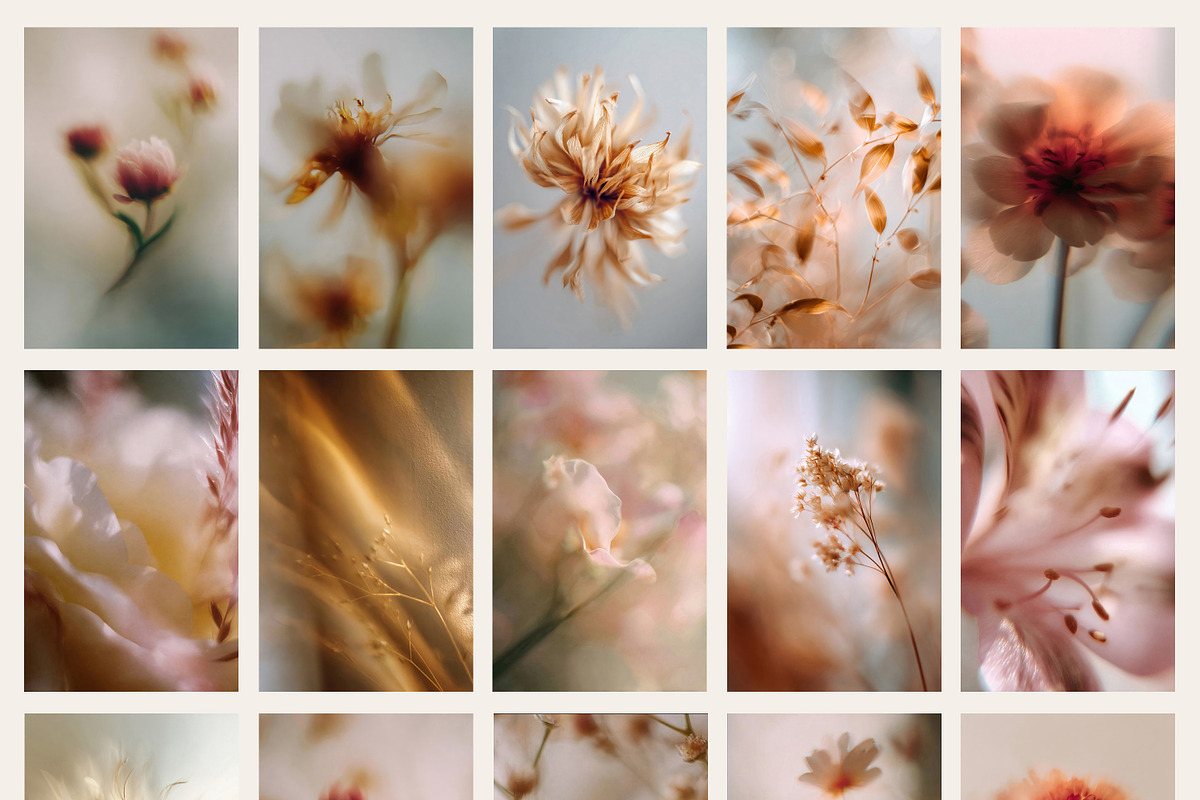 Autumn Blurry Floral Backgrounds, a Background Graphic by Altea Design Studio (Photo 14 of 15)
