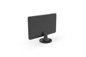 TV Screen Monitor, Simple Cartoon