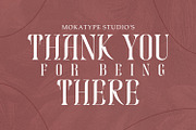 Beckos - Unique Serif Display, a Serif Font by Mokatype Studio (Thumbnail 10 of 10)