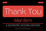 Mardem – Geometric Modern Grotesk, a Sans Serif Font by Drizy (Thumbnail 10 of 10)