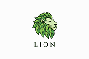 Lion Leaf Leaves Logo Template, a Branding & Logo Template by yopie (Thumbnail 1 of 3)