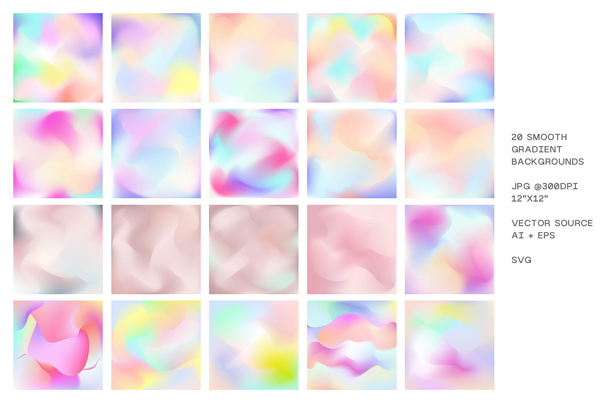 Dreamy Gradient Backgrounds, a Texture Graphic by Pulpixel Design (Photo 10 of 21)