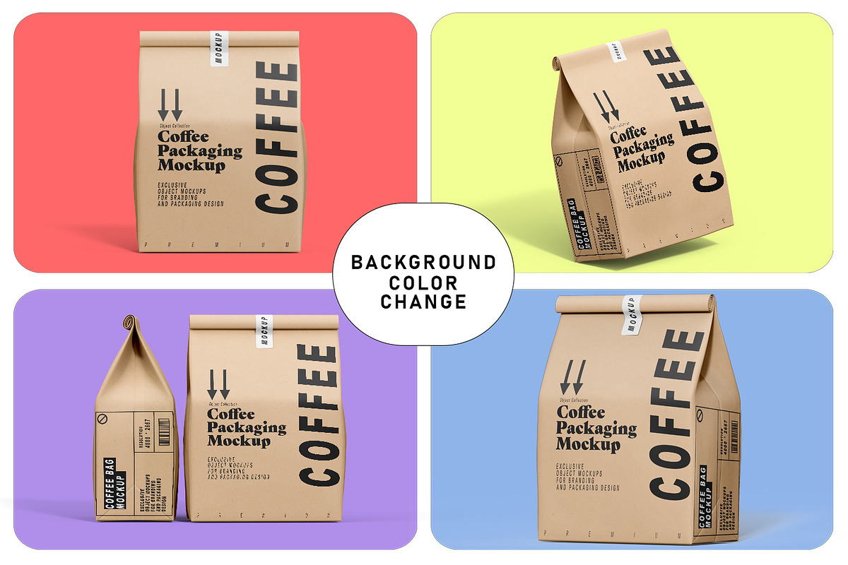 Coffee Bag Packaging Mockup PSD, a Packaging Mockup by pixelmock (Photo 17 of 19)