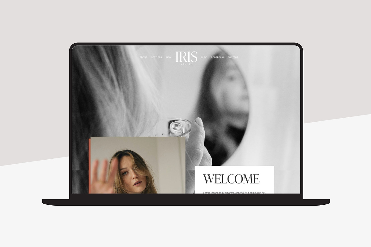 Squarespace 7.1 Template: Iris, a Squarespace Template by Big Cat Creative (Photo 1 of 4)
