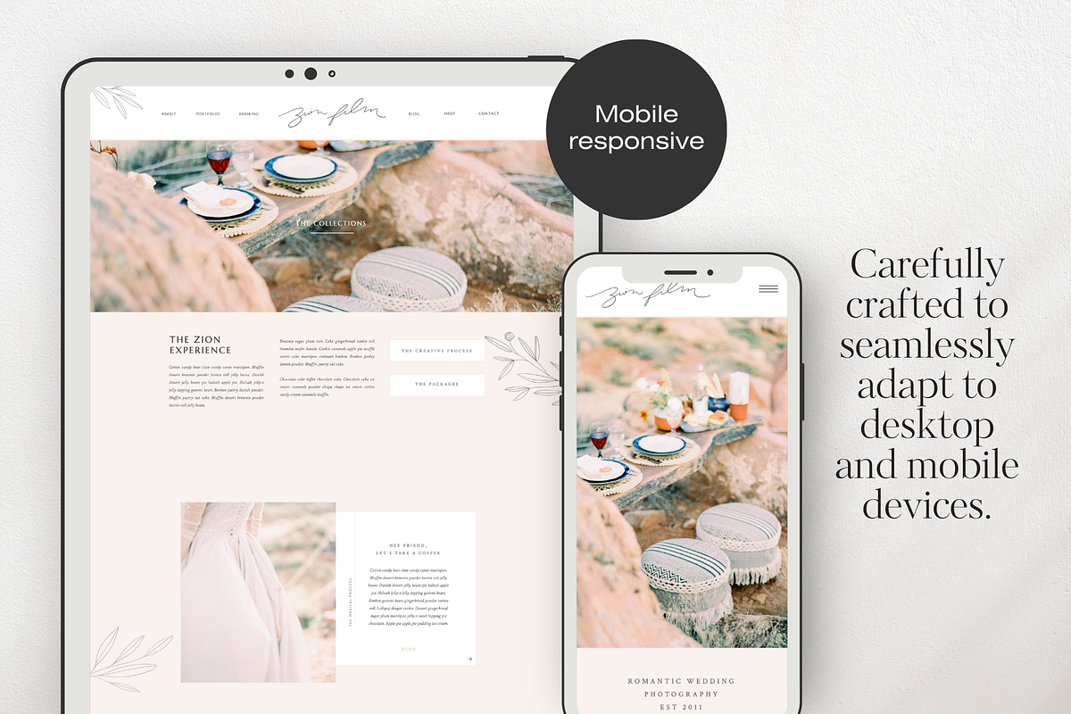 Showit template - Zion, a Websites & App Template by Creator Goodies (Photo 2 of 5)