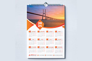 Creative Wall Calendar 2024, a Stationery Template by pixelcreatx (Thumbnail 3 of 3)
