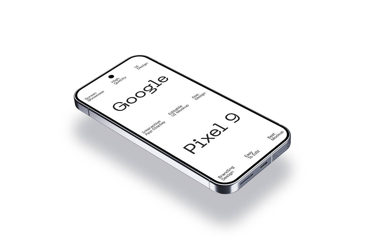 Pixel 9 Smartphone Mockup, a Device Mockup by Mockupdaddy (Photo 29 of 37)