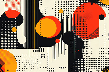 Abstract background with colorful ge, an Abstract Photo by Pixeness