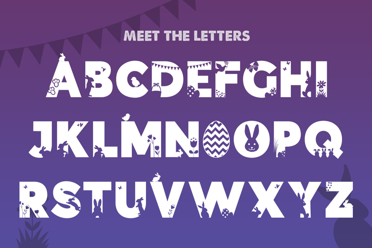 Easter Silhouette Font, a Font by Salt & Pepper Designs (Photo 2 of 5)