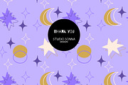 Celestial lilac, a Pattern Graphic by StudioSonna (Thumbnail 3 of 3)
