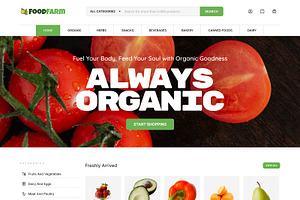 FoodFarm - Grocery Store HTML CSS