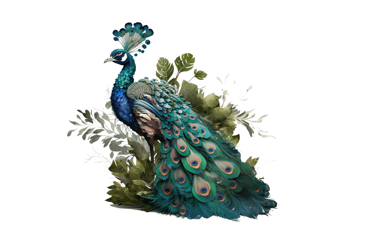 Watercolor Peacock Sublimation, an Object Graphic by Regulrcrative (Photo 4 of 7)