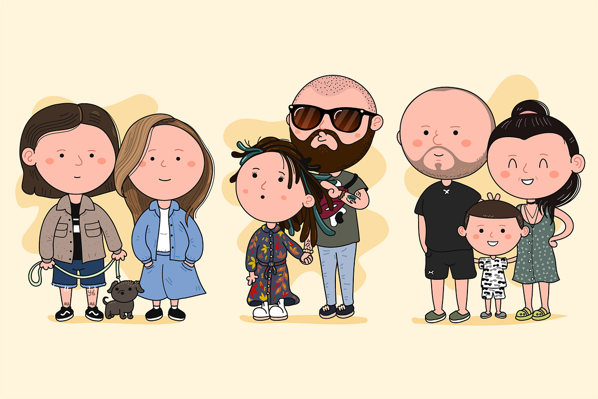 70+ Cute People Characters Set, a Person Illustration by Slavko Kahovsky (Photo 4 of 4)