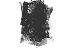 Black abstract paintbrush stain, an Abstract Photo by BOOCYS