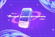 Start Dash - Y2K Display Font, a Sans Serif Font by tkzgraphic (Thumbnail 3 of 7)
