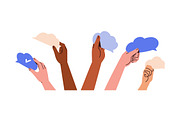 Hands with heart, star, emoji symbol, a Person Illustration by Good Studio (Thumbnail 21 of 25)