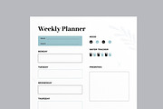 Weekly Planner Layout, a Stationery Template by MightyDesign (Thumbnail 4 of 8)