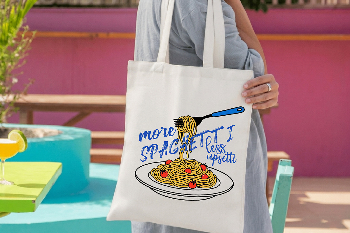 Funny Spaghetti Quote PNG, an Illustration by Canvas Craft (Photo 4 of 6)