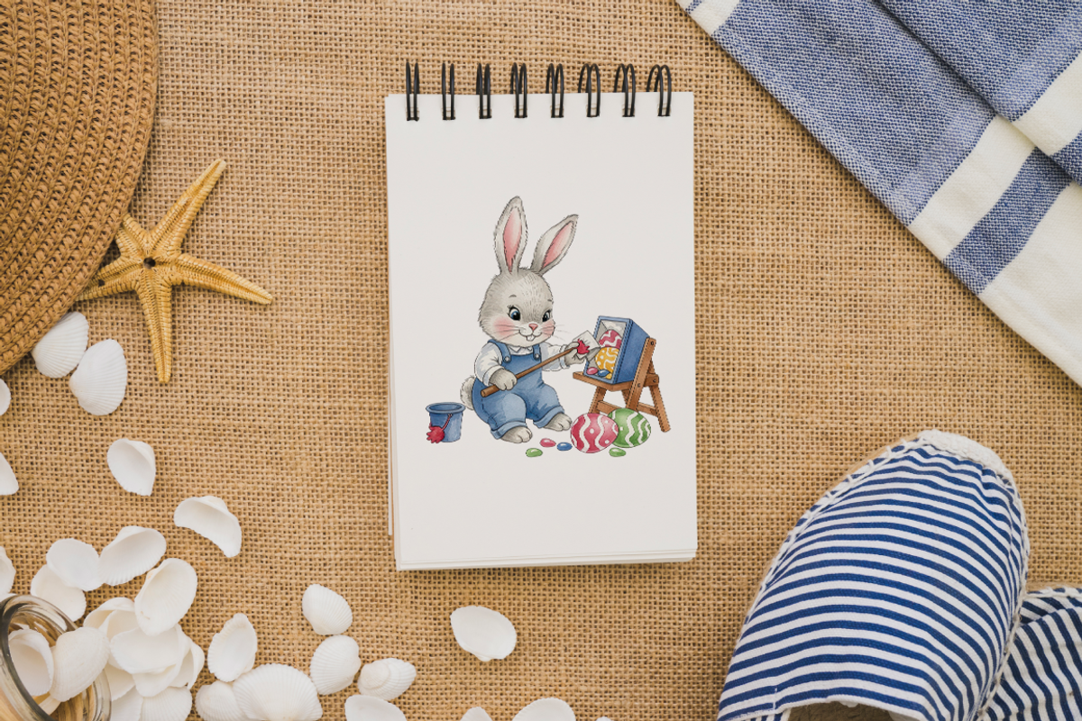 Cute Easter Clipart PNG Bundle., an Object Illustration by KennedyStudio (Photo 4 of 5)