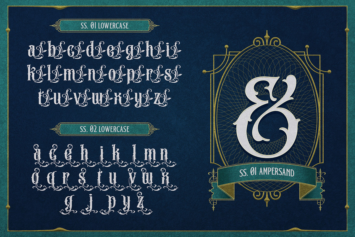 Brick Stone Victorian Typeface, a Blackletter Font by alit design (Photo 12 of 23)