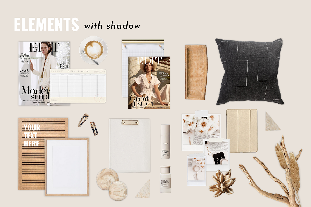 Modern Neutrals Scene Creator Mockup, a Books & Magazine Mockup by Girl Boss Stock (Photo 6 of 10)