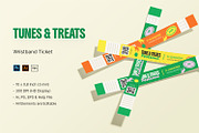 Tunes & Treats - Wristband Ticket, a Print Template by StreaksideStd (Thumbnail 1 of 3)
