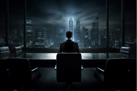 Composed Man executive alone in, a Person Photo by Ylivdesign