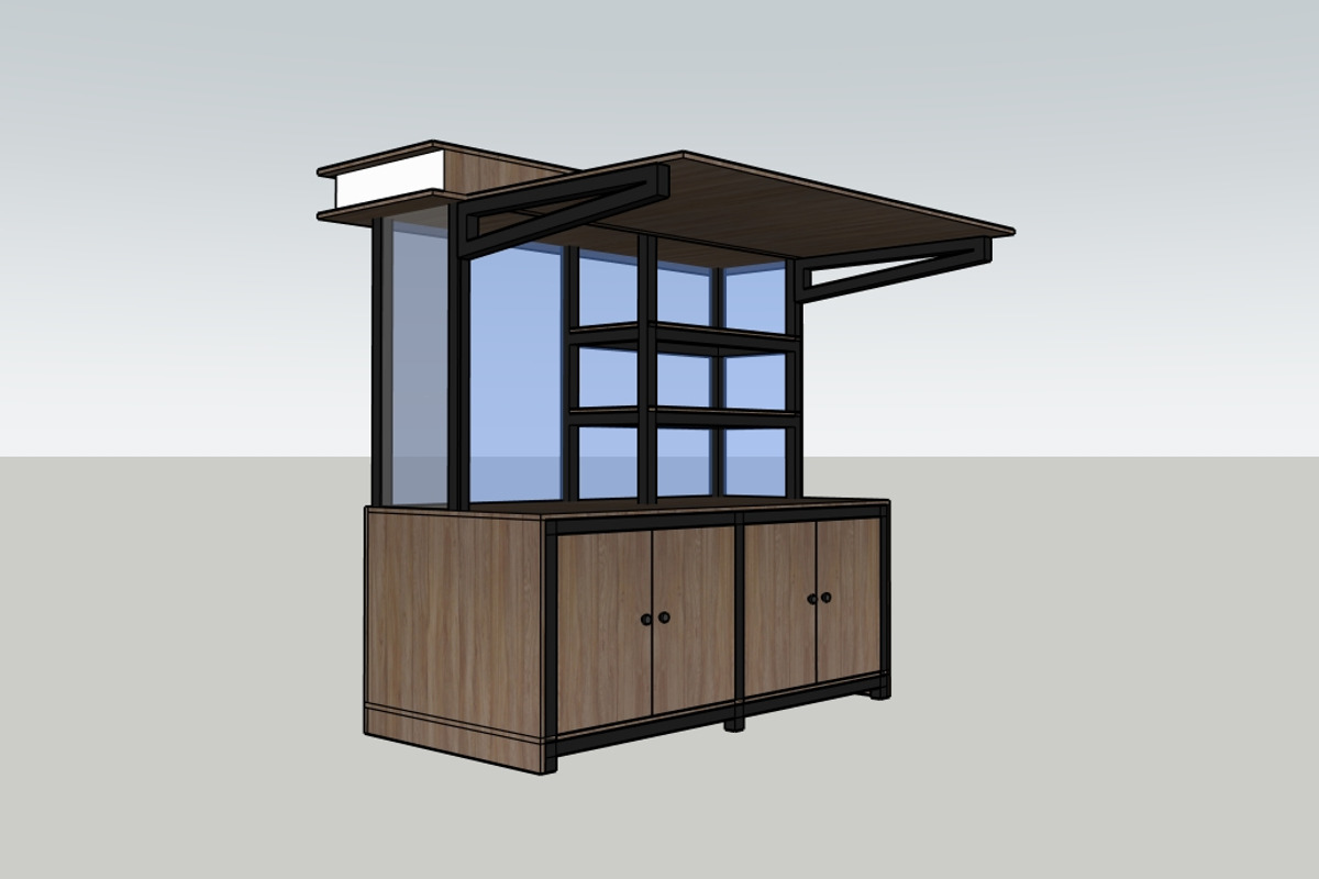 universal booth kiosk real dimention, an Architecture 3D Model by makart25 (Photo 4 of 5)