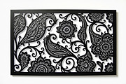 Elegant Laser Cut Floral Frames, an Illustration by abu67222 (Thumbnail 2 of 7)