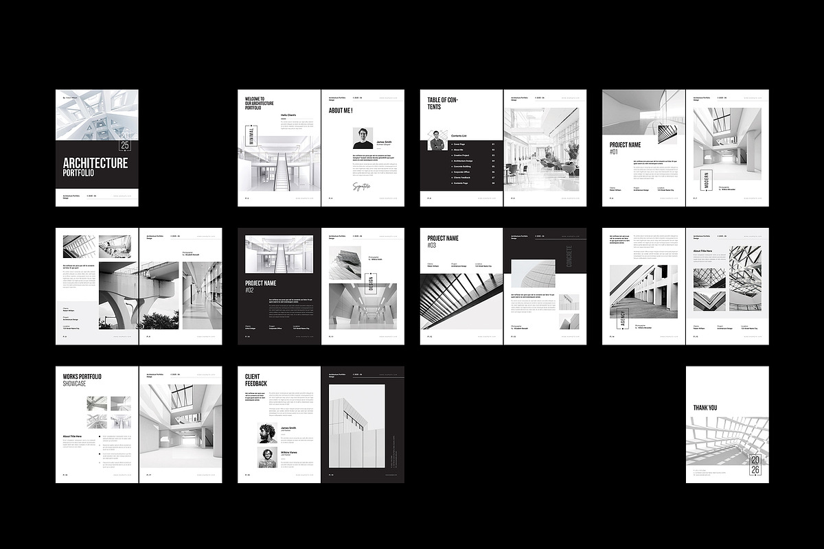 Architecture Profile Template, a Brochure Template by StyleArt (Photo 10 of 10)