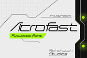 Acrofast, a Sans Serif Font by Rishsketch (Thumbnail 1 of 13)