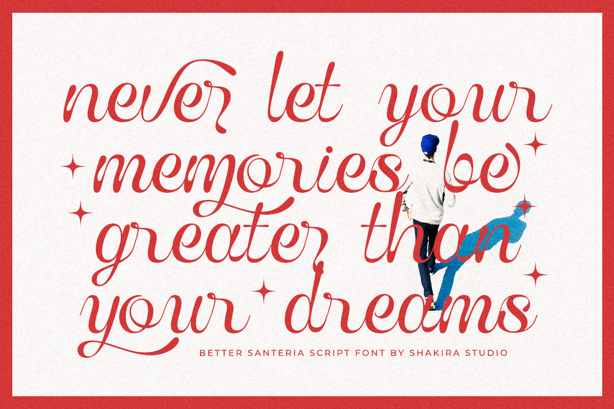 Better Santeria - Handwritten Script, a Script Font by Shakira Studio (Photo 3 of 10)