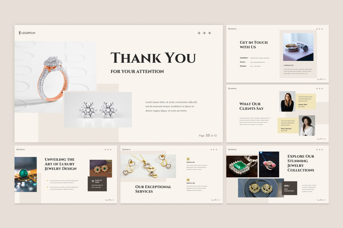 Luxury Jewelry Presentation PPT, a Presentation Template by Antstheme (Photo 2 of 2)