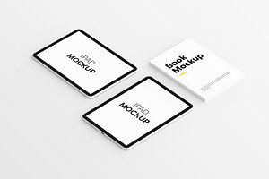 Book & IPad Mockup