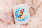 Summer Animals on Float Sublimation, an Illustration by RobertsArt (Thumbnail 5 of 7)