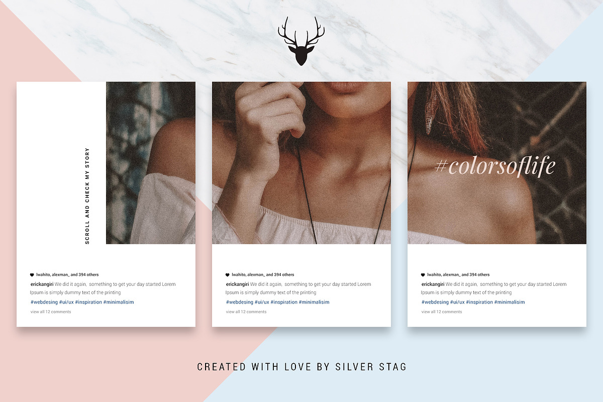 #InstaGrid 1.0 Canva Puzzle Template, a Social Media Template by SilverStag Type Foundry (Photo 7 of 14)