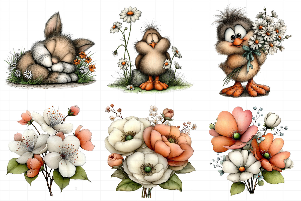 Whimsical Spring Clipart, an Illustration by Daily.Designs (Photo 7 of 8)