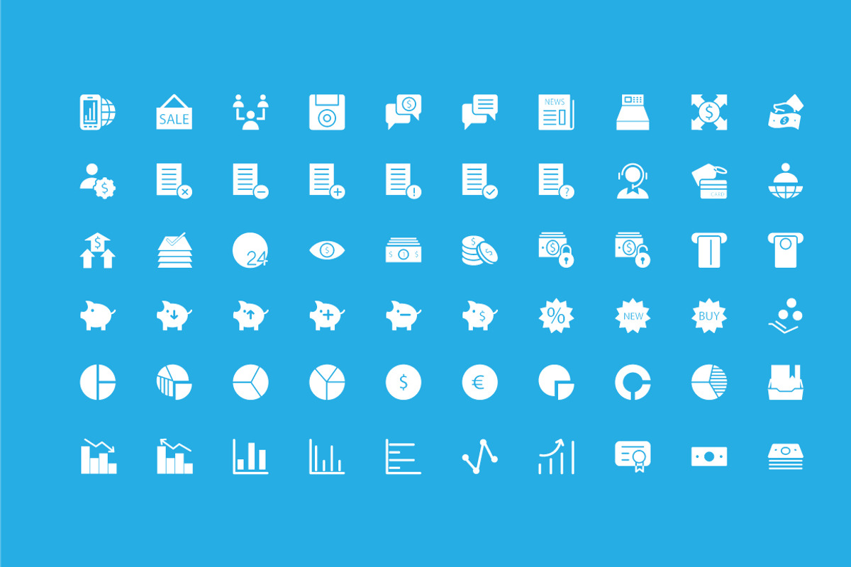 250+ Finance Vector Icons preview 4