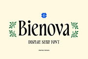 ED Bienova - Display Serif, a Serif Font by Emyself Design (Thumbnail 1 of 12)